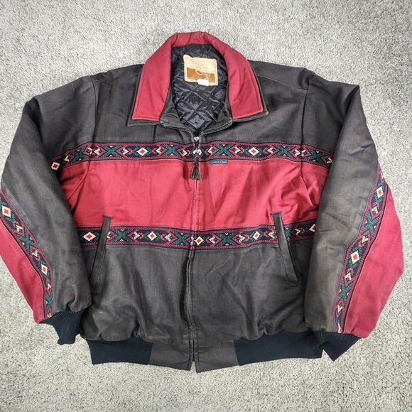 Cripple Creek Jacket Mens 2XL XXL Western Aztec Zip Up Barn Coat Quilted Chore - Picture 1 of 10